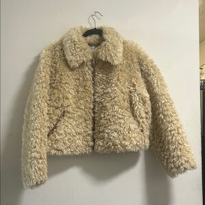 Urban Outfitters UO Zoe Sherpa Faux Jacket Size (S)
